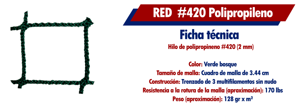 Baseball 420 Polipropileno verde